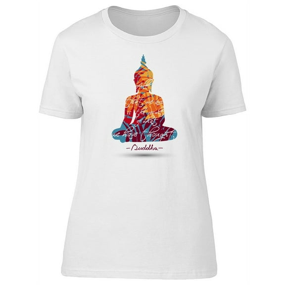 Orange Floating Buddha T-Shirt Women -Image by Shutterstock, Female x-Large