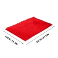 1pc Chenille Bath Mat Machine Washable Solid Color Christmas Clearance