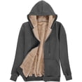 thumbnail image 1 of Suéter con capucha para mujer, suéter polar de invierno, chaqueta con capucha, chaqueta deportiva, 1 of 5