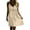 Beige, variant on Lovzfmll Casual Linen Blend Shift Maxi Dress for Women, Loose V Neck Short Sleeve Dress Black, XL