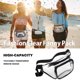 thumbnail image 4 of Bolsa De Hombro Bolsa de mensajero de PVC, bolsa de cinturón transparente portátil para deportes al aire libre (negro), 4 of 5
