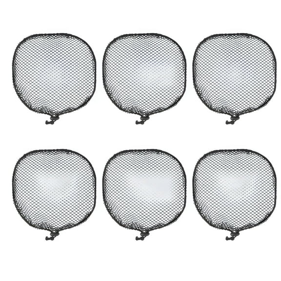 VANIDO 6pcs Elastic Drawstring Ponytail Net DIY Mesh Hairdressing Tool for Men