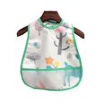 thumbnail image 1 of Mono impermeable para niños, babero de algodón para bebé, bolsa de alimentación para la cena, diseño unisex, fácil de usar, 1 of 3