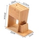 thumbnail image 5 of Soporte para cuchillos de madera de caucho - Soporte para cuchillos - Soporte para cuchillos sin cuchillos - Apto para 5 cuchillos diferentes - Soporte para cuchillos para una cocina organizada y orde Namotu LN-1977, 5 of 6