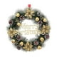 thumbnail image 2 of Adornos navideños, regalos navideños, corona navideña con adornos dorados, piñas, ideal para el hogar, hotel, decoración navideña, corona de plástico., 2 of 6