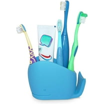 Dream Lifestyle Toothbrush Holder,Cute Whale Silicone Toothbrush Toothpaste Holder for Kids, Fun Pen Pencil Holder Creative Organizer Storage for Vanity Countertop Office