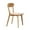 Oak_1pc, variant on Hassch Wood Dining Chair with Wide Seat and Curved Backrest for Maximum Comfort, FAS-Grade Oak Construction, Kitchen, Dining Room, or Lounge Seating, 1 Pack