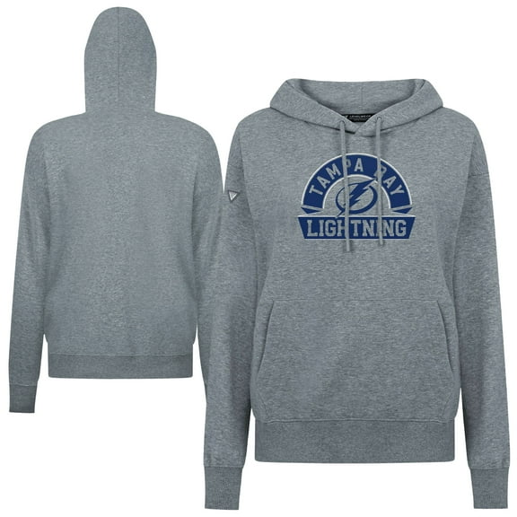 Women's Levelwear Gray Tampa Bay Lightning Adorn Banner Arch Pullover Hoodie
