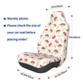 thumbnail image 3 of Rateoe Cartoon Flat Mushrooms Print Car Seat Cover,Elastic Car Seat Protector,Washable Durable Automotive Seat Cover Car Interior Accessories, 3 of 5