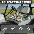 thumbnail image 3 of Whosucclay Floral Pattern Thick Golf Cart Seat Protector, Breathable 4-Pocket Golfcart Cushion Cover for EZGO Club Car Yamaha, 52.36" x 32.28", 3 of 7