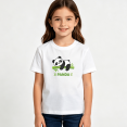 thumbnail image 2 of Girls Graphic Tees Cute Panda Bamboo Kids T Shirt Sweet Pet 100% Cotton Short Sleeve Soft Tops 4-13Y, 2 of 5