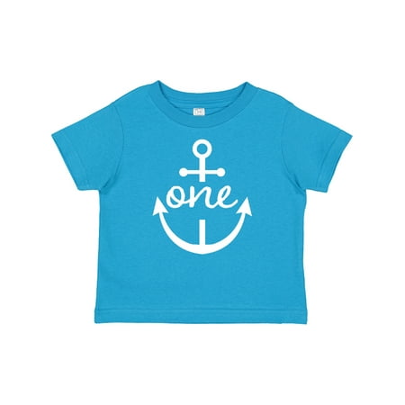

Inktastic 1st Birthday Outfit Anchor Nautical Gift Baby Boy or Baby Girl T-Shirt