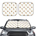 thumbnail image 2 of Windshield Sun Shade, Cute French Bulldog Tulip Foldable Car Sun Shade Windshield For Front, 2 Pieces, 2 of 4