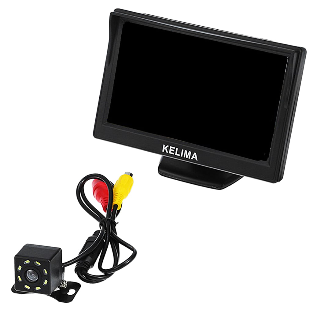 5" HD Car LCD Dash Monitor Rear View Backup Display for Reverse Parking Camera 