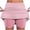 Pink, variant on DailyTrove Women Striped Skort Casual High Waist Athletic Skirt with Built-in Shorts