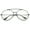 Black / Clear, variant on sunglassLA Unisex Classic Oversize Metal Frame Slim Temple Crossbar Clear Lens Round Eyeglasses 59mm (Black / Clear) - 59mm