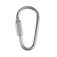 thumbnail image 2 of con Tornillo Escalada Mosquetón Plata Acero Inoxidable Camping Pesca Viajar 9.8cm Sunnimix Mosquetón, 2 of 6