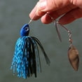 thumbnail image 4 of Fishing Jig Double Willow Blade Attractive Metal Easy to Carry Lure Spinner Baits for Bass, 4 of 6