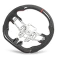 thumbnail image 1 of Volante de gamuza de fibra de carbono, volante de fibra de carbono, volante tipo D, volante de fondo plano, tecnología de vanguardia, 1 of 12