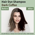 thumbnail image 2 of 2 Pack Dark Coffee Hair Dye Shampoo 3 in 1,Instant Hair Color Shampoo Covers Gray Hair for Women & Men, Easy To Use & Lasts 3-4 Weeks & All Hair Types, 16.9 fl.oz, 2 of 5