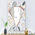 thumbnail image 3 of DESIGN ART Designart 'Marbled Diamond 7' Mid-Century Mirror - Large Printed Wall Mirror 27.5in.x39.5in., 3 of 5