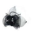 thumbnail image 2 of Only Moment White Imitation Wool Flowers Bucket Cloche Bowler Hat Tweed 1924s Foldable Summer Beach Straw Bowler Hats Sun Church Cap for Women Vintage Felt Cloche Hat A, 2 of 3