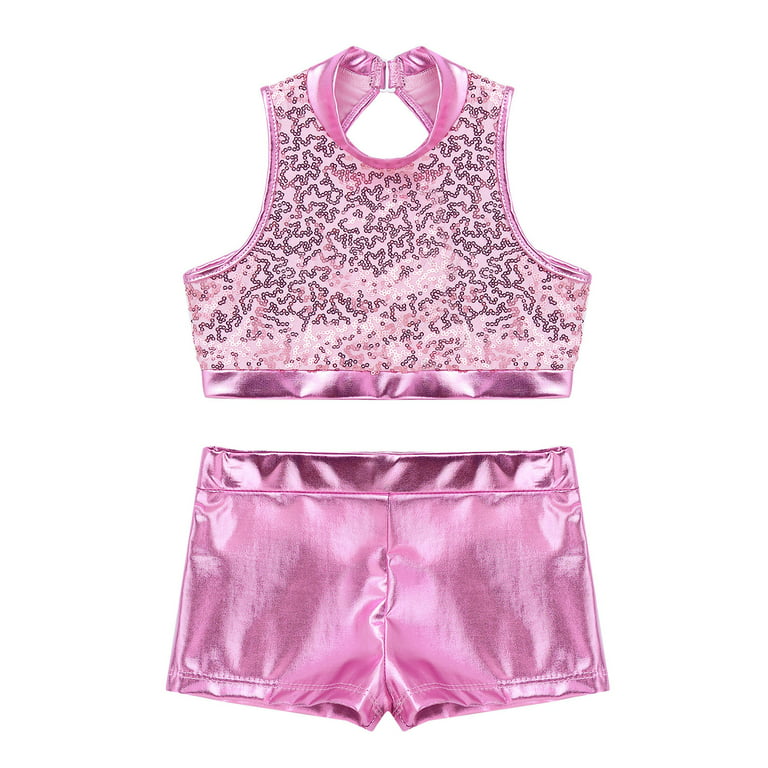 Basics Girls Dance Crop Top – Pink Lemon Dancewear