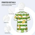 thumbnail image 4 of Daiia Watercolor St Patrick Day Mens Baseball Jersey Button Down Shirts Short Sleeve Sports Uniforms-4X-Large, 4 of 9