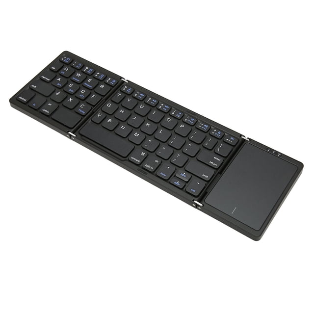 Clavier, Clavier Sans Fil Pliable avec Pavé Tactile, Connexion Stable 64 Touches pour Tablette PC Téléphone Mobile Ordinateur Portable Notebook