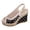 Black, variant on Slingback Wedges Heels for Women Peep Toe Platform Sandals Color Block Casual HIgh Heels Ladies Outdoor Summer Dress Shoes Red Size 9