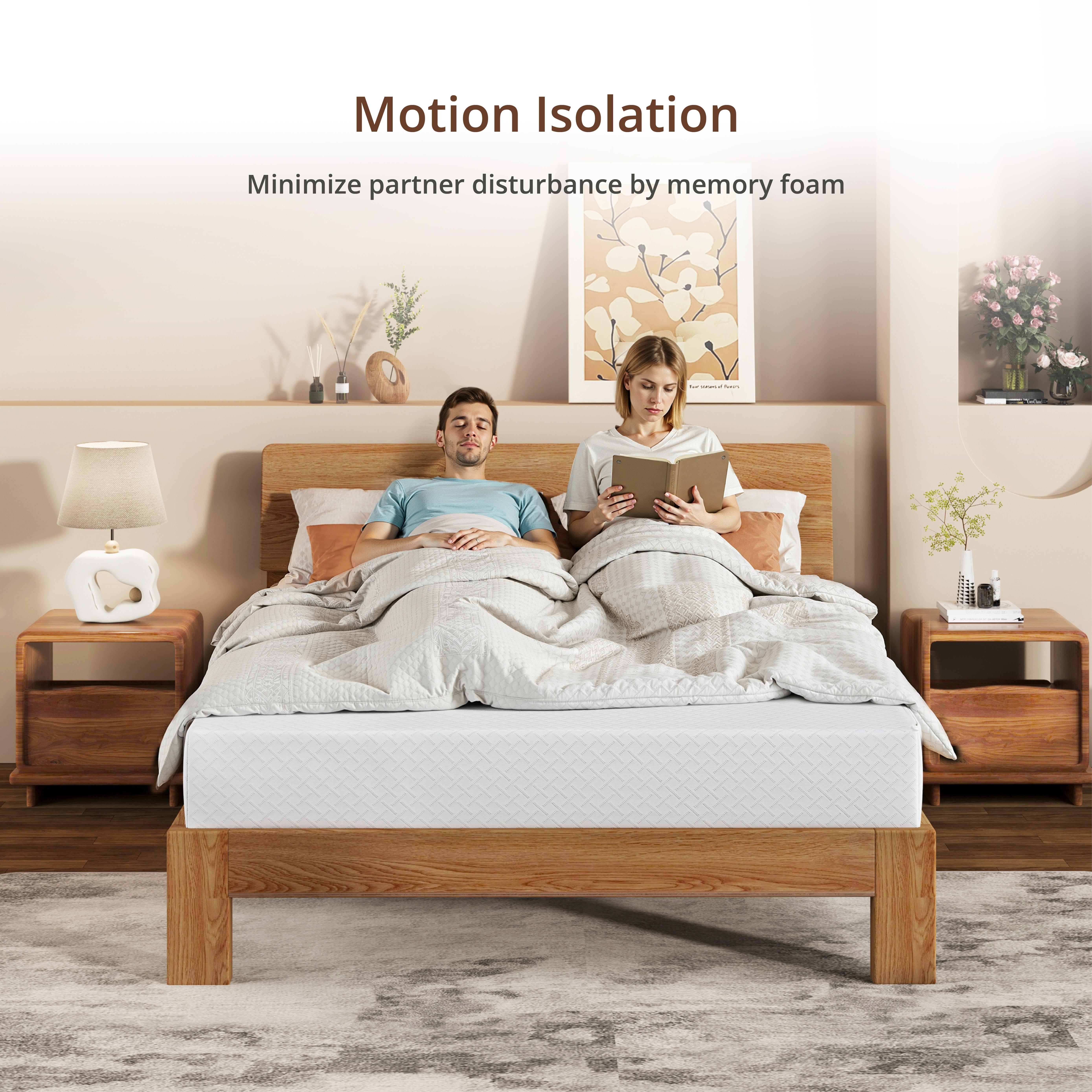 EGOHOME TrueZen Full Mattress, 8" Memory Foam Mattresses in a Box, Medium
