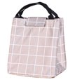 thumbnail image 1 of Coofit Lunch Tote Splash-proof Insulated Large Capacity Plaid Lunch Handbag Lunch Bag, 1 of 10