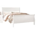 thumbnail image 2 of White Finish Bedroom (e. King). Timeless Bed With Slats And Stylish Nightstand Metal Accents 2pcs King) In - . Classic Strong Construction Modern Accessories, 2 of 5