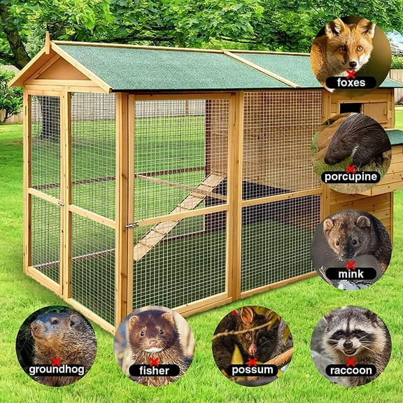 Acekid 1/4 Inch 36in x 100ft Galvanized Hardware Cloth, 23 Gauge Chicken Wire Mesh Roll, Garden Fencing, Tree Guard, Silver