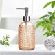 thumbnail image 1 of Botella de Loción de Vidrio con Dosificador – Dispensador de Jabón de Vidrio con Textura de Puntos En Relieve para Tocador de Cocina y Baño – Dosificador de Acero Inoxidable a Prueba de Fugas – Diseñ, 1 of 6