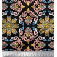 thumbnail image 1 of Soimoi Polyester Crepe Fabric Mandala Ethnic Printed Craft Fabric by The Yard 52 Inch Wide, 1 of 3
