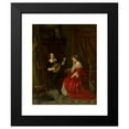 thumbnail image 2 of Eduard Majsch 12x14 Black Modern Framed Museum Art Print Titled - Serenade (1872), 2 of 5