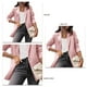 thumbnail image 3 of Chaqueta de traje de color sólido slim fit manga larga casual mujer chaqueta de oficina para otoño primavera, 3 of 4
