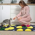 thumbnail image 2 of YEASHEER Non Slip Kitchen Floor Mat Lemon and Blueberry Set 2 Piece Kitchen Rug One Size, 2 of 5