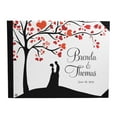 thumbnail image 1 of Darling Souvenir White Love tree & Couple Wedding Guest Book Hardbound Guest Sign-In Book Guest Registry Guestbook-7 x 9 Inches, 1 of 5