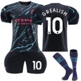 thumbnail image 1 of 23-24 Manchester City Away Kids Football Kit No.10 Grealish 20, 1 of 4