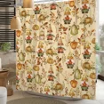 thumbnail image 2 of Tchckioa Fall Gnome Pumpkin Shower Curtain,Privacy Protection Hooks Bath Curtain for Bathtub Decor 72x72 Inch, 2 of 6