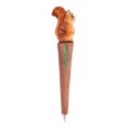 thumbnail image 2 of Wood Squirrel Gel Pen Handmade Cartoon Design Replaceable Refill Ballpoint Pen for Students Smooth Lightweight Writing, 2 of 3