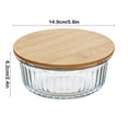 thumbnail image 3 of ToyKingdee Glass Trifle Bowl With Lid, Microwave Safe, Food-Safe Materials, For Kitchen, Home & Travel, 3 of 5