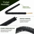 thumbnail image 2 of 2 Pcs Lint Remover Brush Dryer Vent Cleaner Kit Dryer Lint Brush Vent Trap Cleaner Long Flexible Refrigerator Coil Brush, 2 of 8