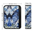 thumbnail image 6 of WYYP Blue Butterfly Blue Flower Bouquet Car Seat Belt Cover Pad Protect Neck Shoulder 2Pcs, 6 of 6