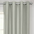 thumbnail image 2 of Half Price Drapes Silver Grommet Faux Silk Room Darkening Curtains for Bedroom(1 Panel),50WX 96L, 2 of 11