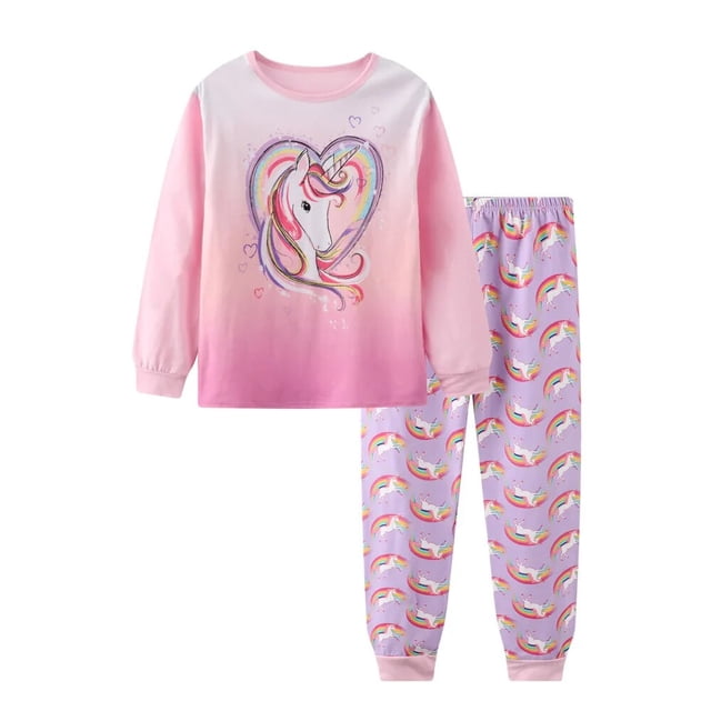 Conjunto de ropa de dormir para niños y niñas, pijamas de algodón con dibujos animados de coches y muñecas, novedad