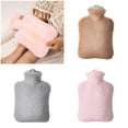 thumbnail image 2 of YIEMEEN Plush Cover Hot Water Bottle With Antileak Spouts For Winter Bedding Comfortable, 2 of 20
