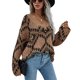 thumbnail image 2 of Fleece Pullover, Acrylic Polyester Casual Warm Women Fleece Sweater Color Contrast Pattern For Date ANGGREK Otros, 2 of 6